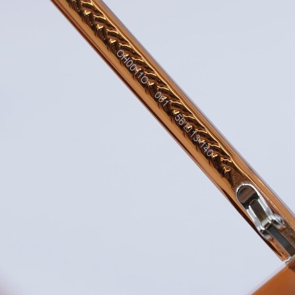 Chloe CH0011O 001 Butterfly Eyeglasses 56mm - Transparent Orange - Picture 10 of 12